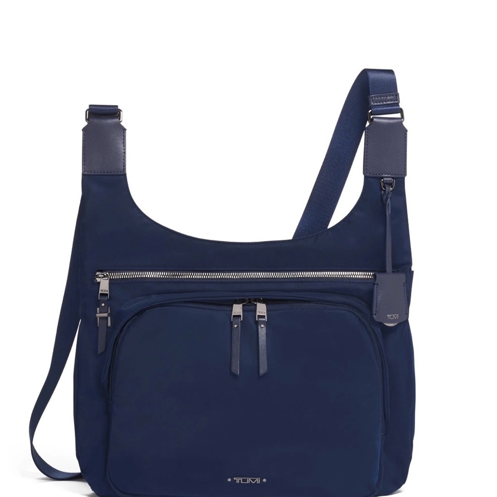 Tumi Dark Blue Mens  Messenger Nylon Bag